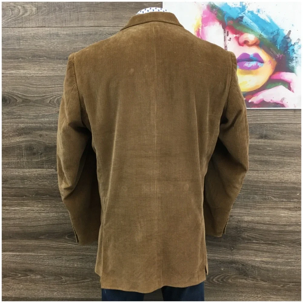 NAUTICA Men Corduroy Blazer Sport Coat Casual Jacket Size 2XL (48L) Suit (FLAWS)